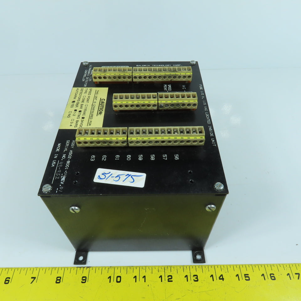 Baldwin 1125 Ultrasonic Detector Controller A502-8001-04 Rev .01
