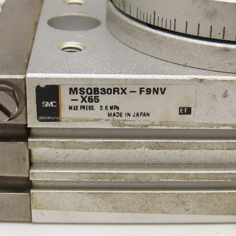 SMC MSQB30RX-F9NV 90° Rotary Table Pneumatic Rack & Pinion