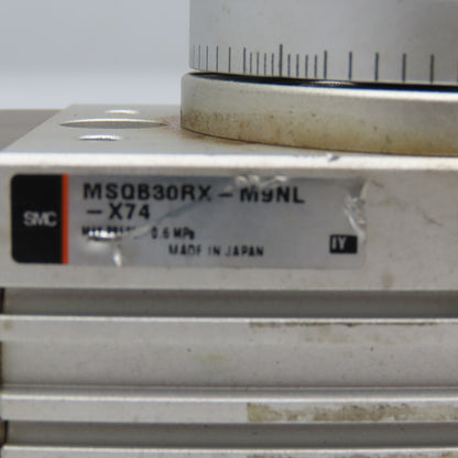 SMC MSQB30RX-M9NL 180° Rotary Table Pneumatic Rack & Pinion