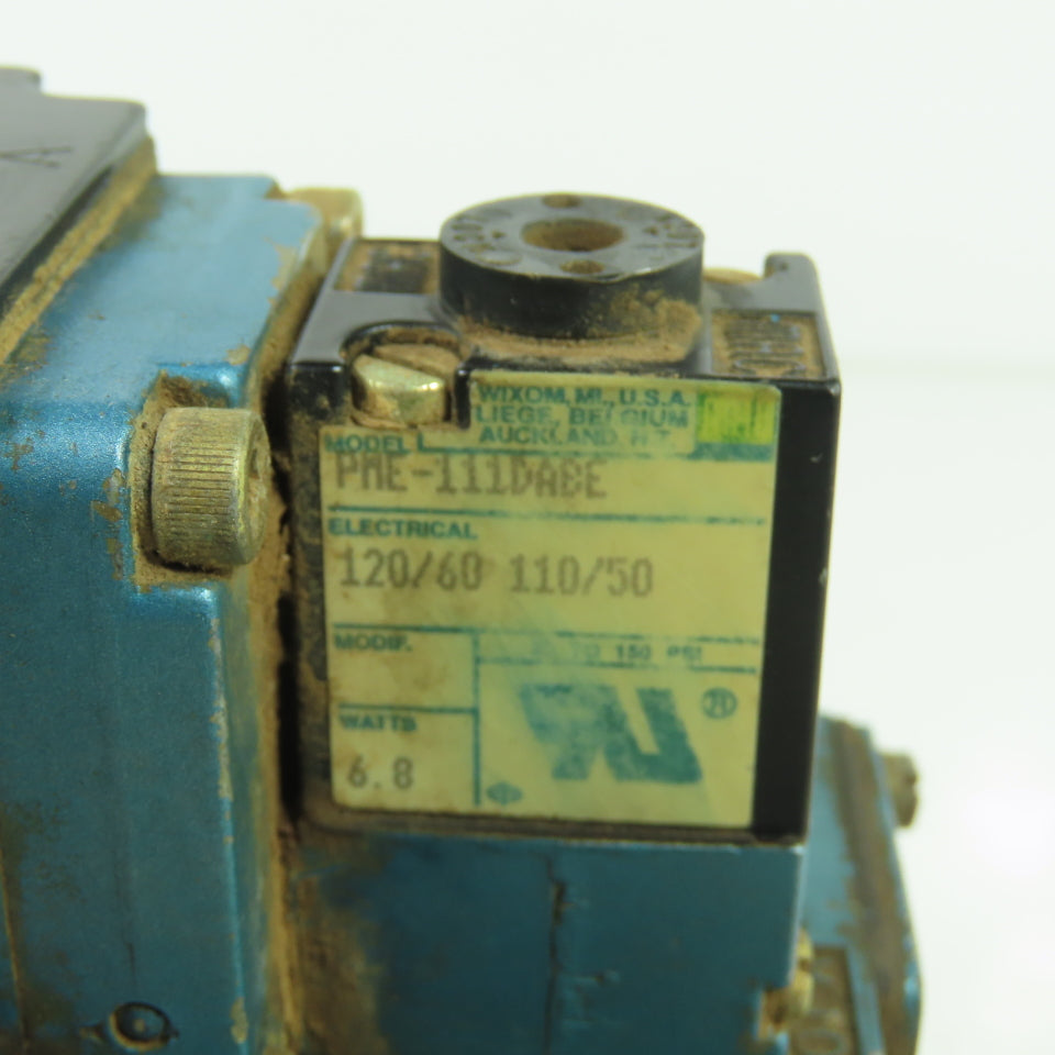 MAC 6541A-000-PM-111DA 120VAC Solenoid Valve W/Manifold 50/60Hz