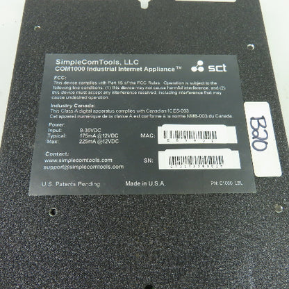 SimpleCom COM1000 Industrial Internet Appliance 9-30VDC
