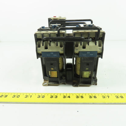 Telemecanique LP2D2501 600V Reversing Contactor 3Ph 40A 20HP 24VDC Coil