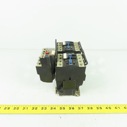Telemecanique LP2D2501 600V Reversing Contactor 3Ph 40A 20HP 24VDC Coil