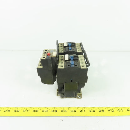 Telemecanique LP2D2501 600V Reversing Contactor 3Ph 40A 20HP 24VDC Coil