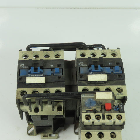 Telemecanique LP2D2501 600V Reversing Contactor 3Ph 40A 20HP 24VDC Coil
