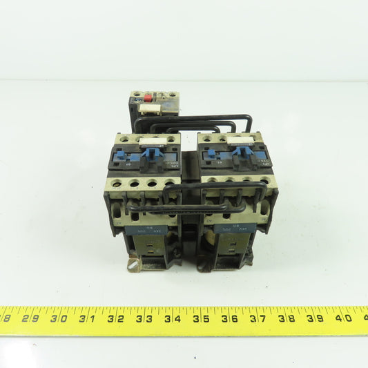 Telemecanique LP2D2501 600V Reversing Contactor 3Ph 40A 20HP 24VDC Coil