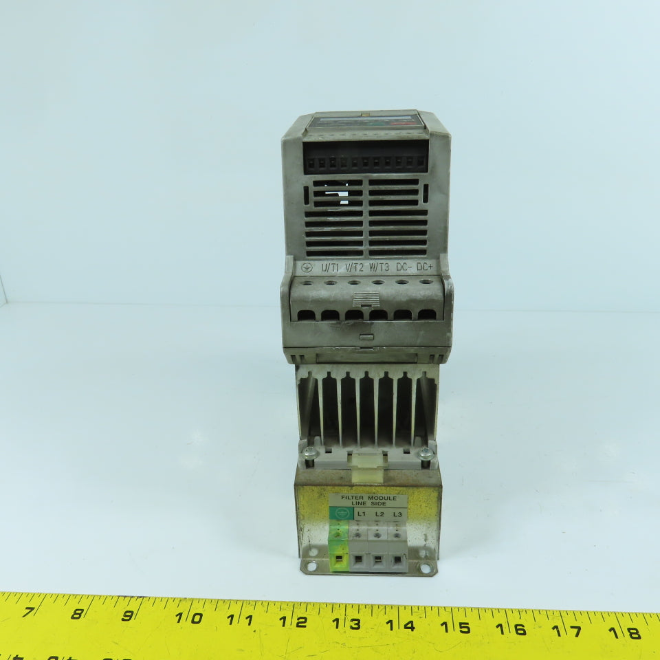 Allen Bradley 160-BA02NPS1P1 0.75HP Variable Speed Drive W/ 160-LFB1 Line Filter