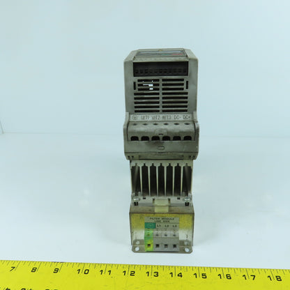 Allen Bradley 160-BA02NPS1P1 0.75HP Variable Speed Drive W/ 160-LFB1 Line Filter