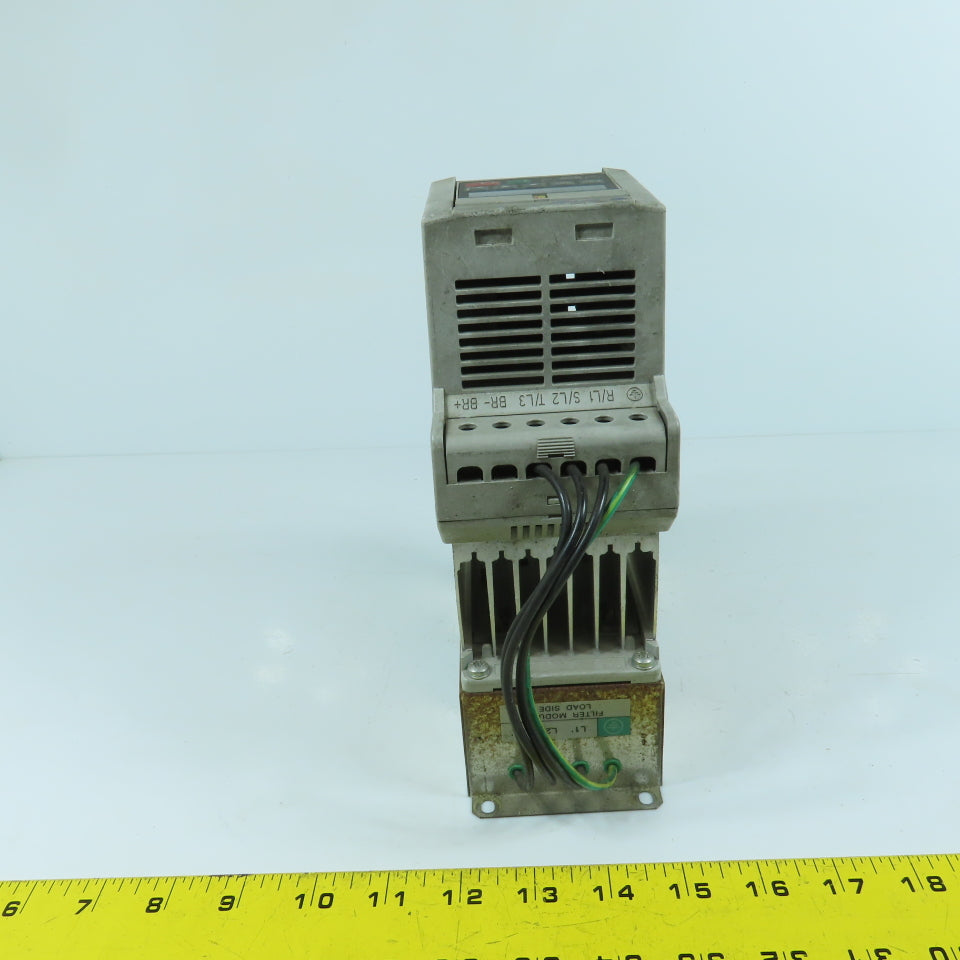 Allen Bradley 160-BA02NPS1P1 0.75HP Variable Speed Drive W/ 160-LFB1 Line Filter