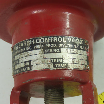 Badger Meter P78S Pneumatic Control Valve 1/2" Npt W/73N12F Vale Positioner