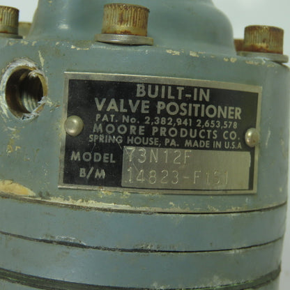 Badger Meter P78S Pneumatic Control Valve 1/2" Npt W/73N12F Vale Positioner