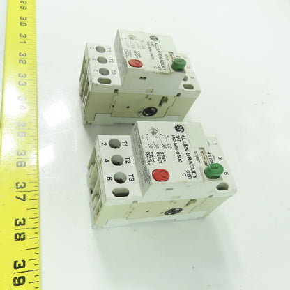 Allen Bradley 140-MN-0400 Ser C Manual Motor Starter 600V 3Ph 2.5-4.0A Lot Of 2