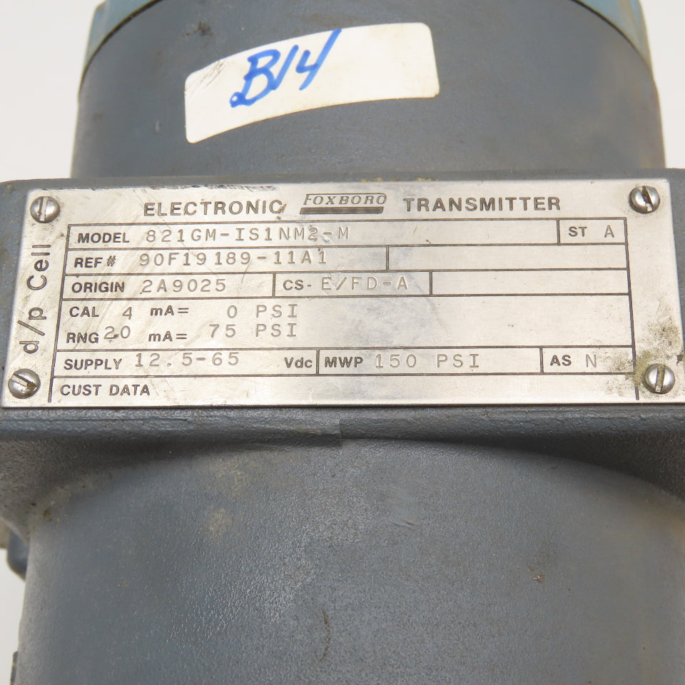 Foxboro D0135ND 821GM-IS1NM2-M Pressure Transmitter 150MWP