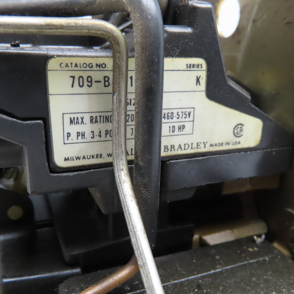 Allen Bradley 709-BOD169 Size 1 Motor Starter 600V 10Hp 120V Coil