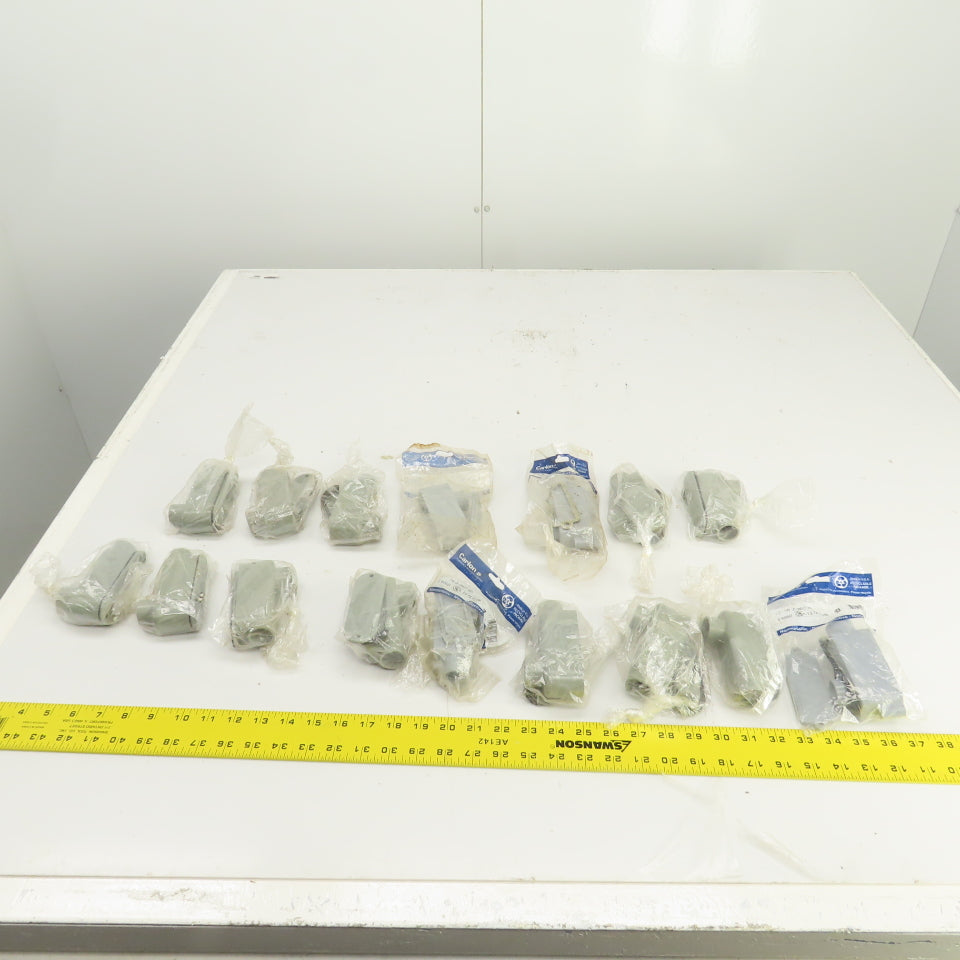 Carlon E9860 1/2" Access Fitting Type LB Conduit Body W/Cover & Gasket Lot Of 15