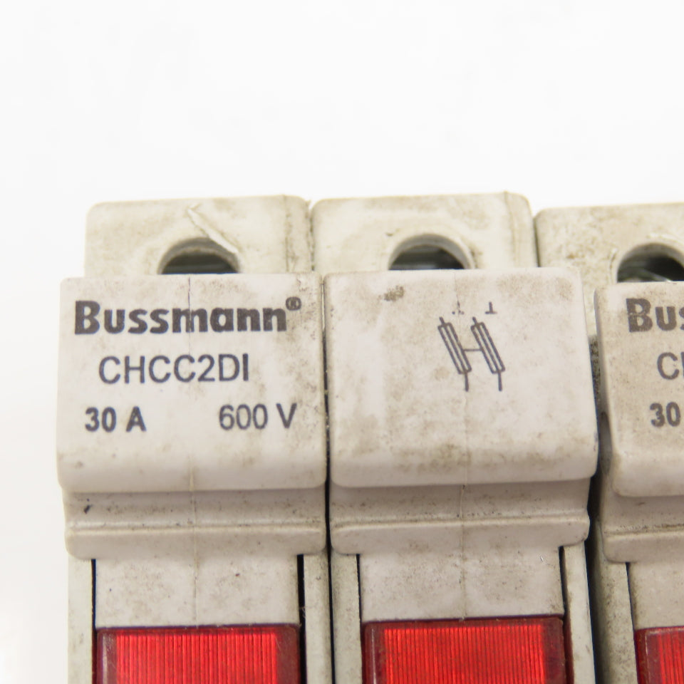 Bussmann CHCC2DI 30A 600V 2 Pole Fuse Holder Lot Of 5