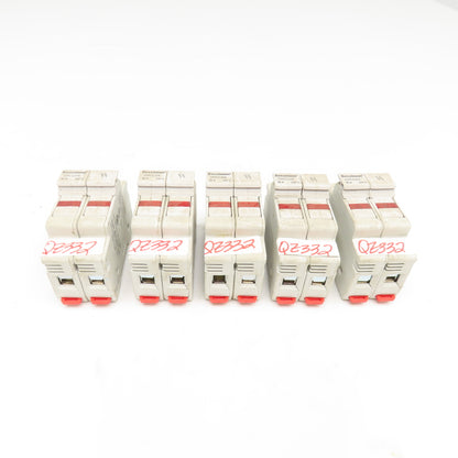 Bussmann CHCC2DI 30A 600V 2 Pole Fuse Holder Lot Of 5