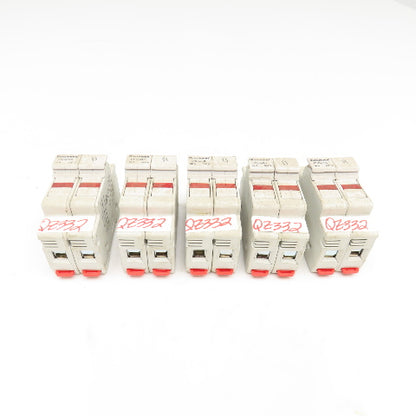 Bussmann CHCC2DI 30A 600V 2 Pole Fuse Holder Lot Of 5