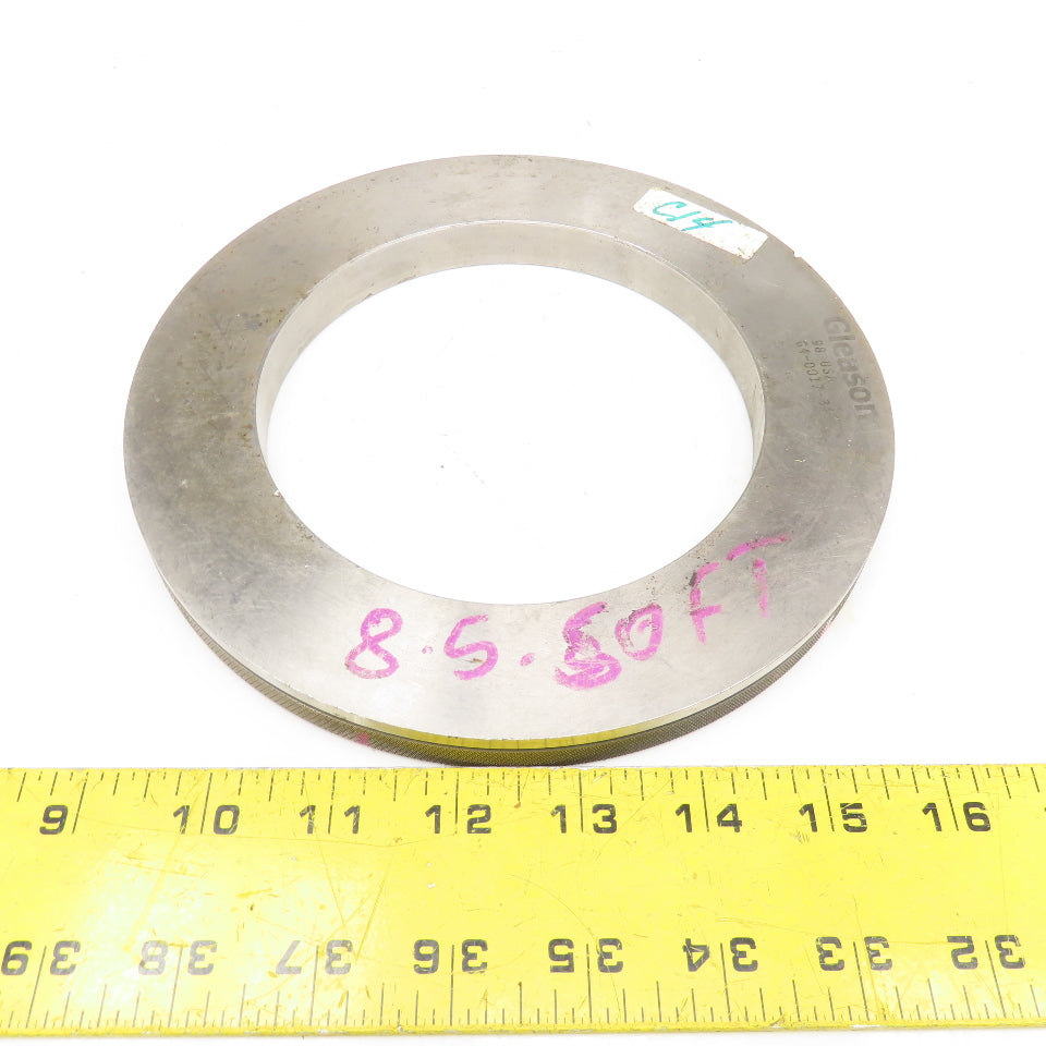 Gleason G4-0017-34 Ring Bore Gage 7-1/2" OD x 5" ID Knurled Edge 5/8" Thick