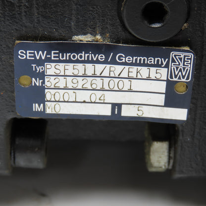 Sew Eurodrive PSF511/R/EK15 5:1 Ratio Reduced Backlash Planetary Gear Box