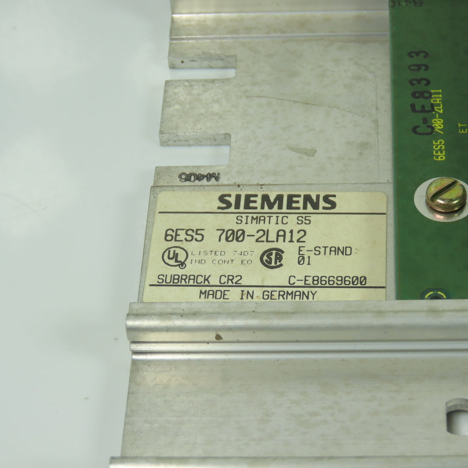 Siemens 6ES5 700-2LA12 Simatic S5 Base Card Rack