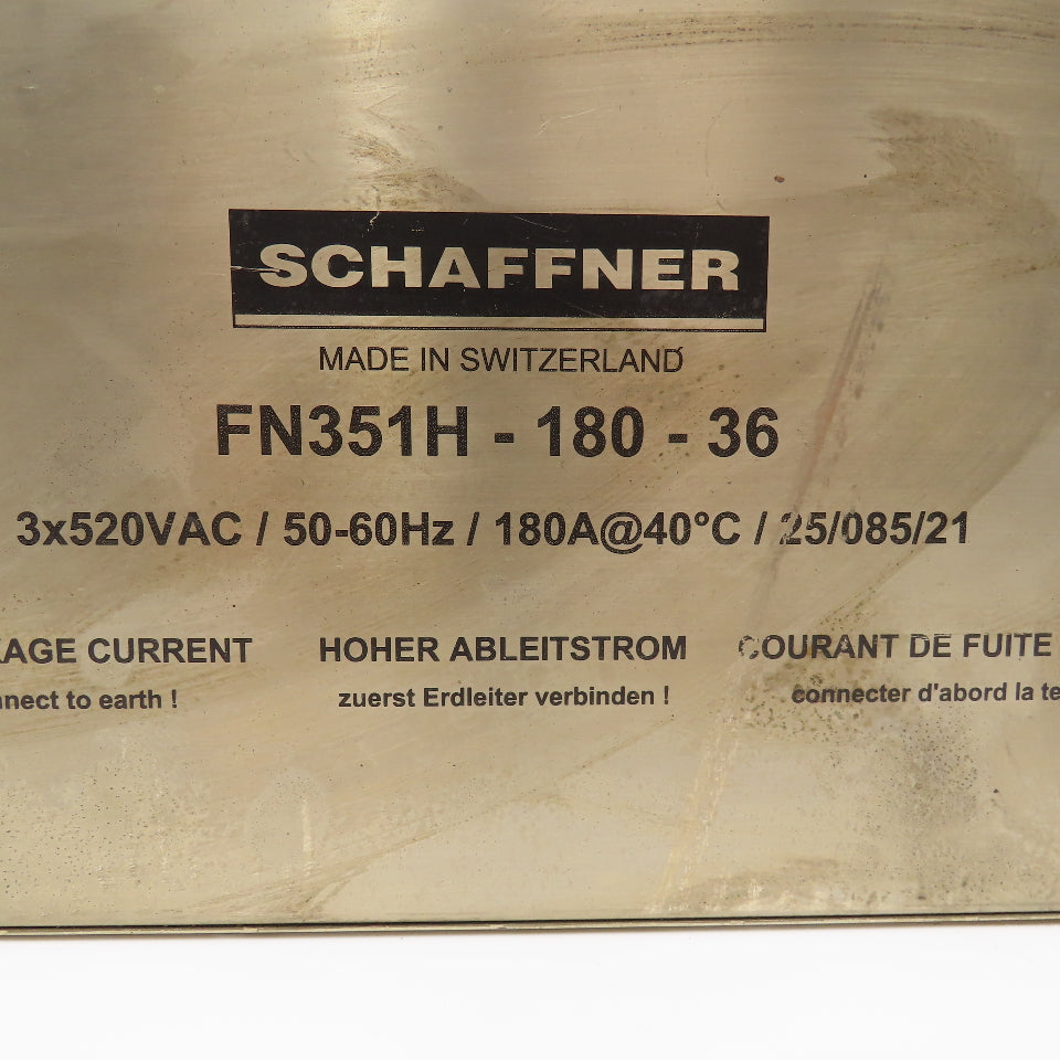 Schaffner FN351H-180-36 3x520VAC 50/60Hz EMC Line Filter