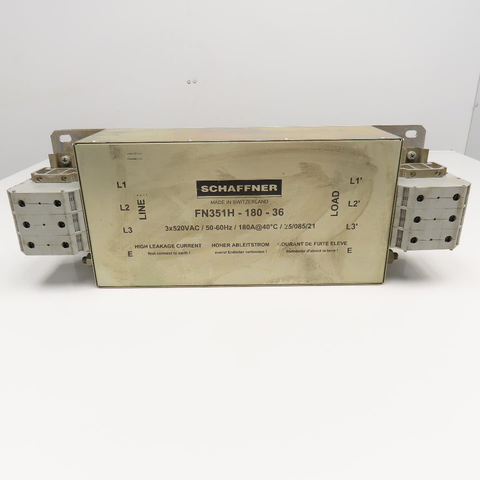 Schaffner FN351H-180-36 3x520VAC 50/60Hz EMC Line Filter