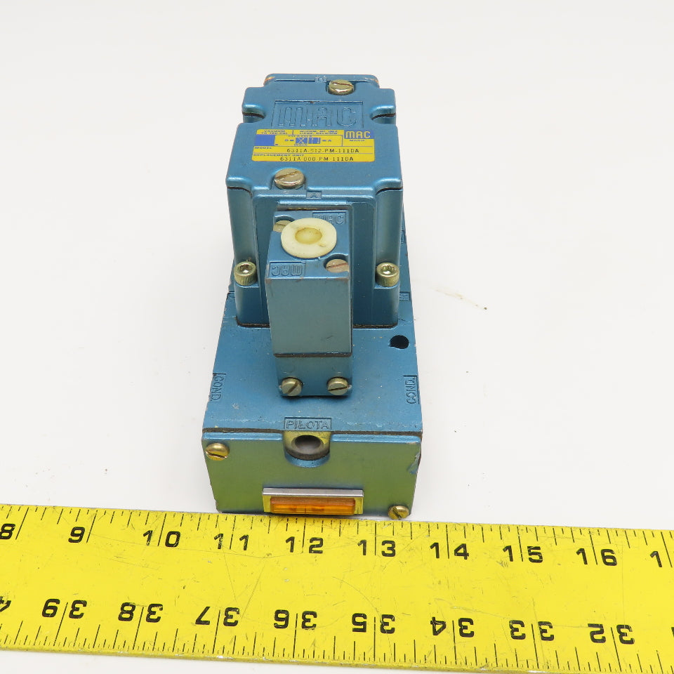 MAC 6311A-512-PM-111DA Single Solenoid Valve 120V Coil