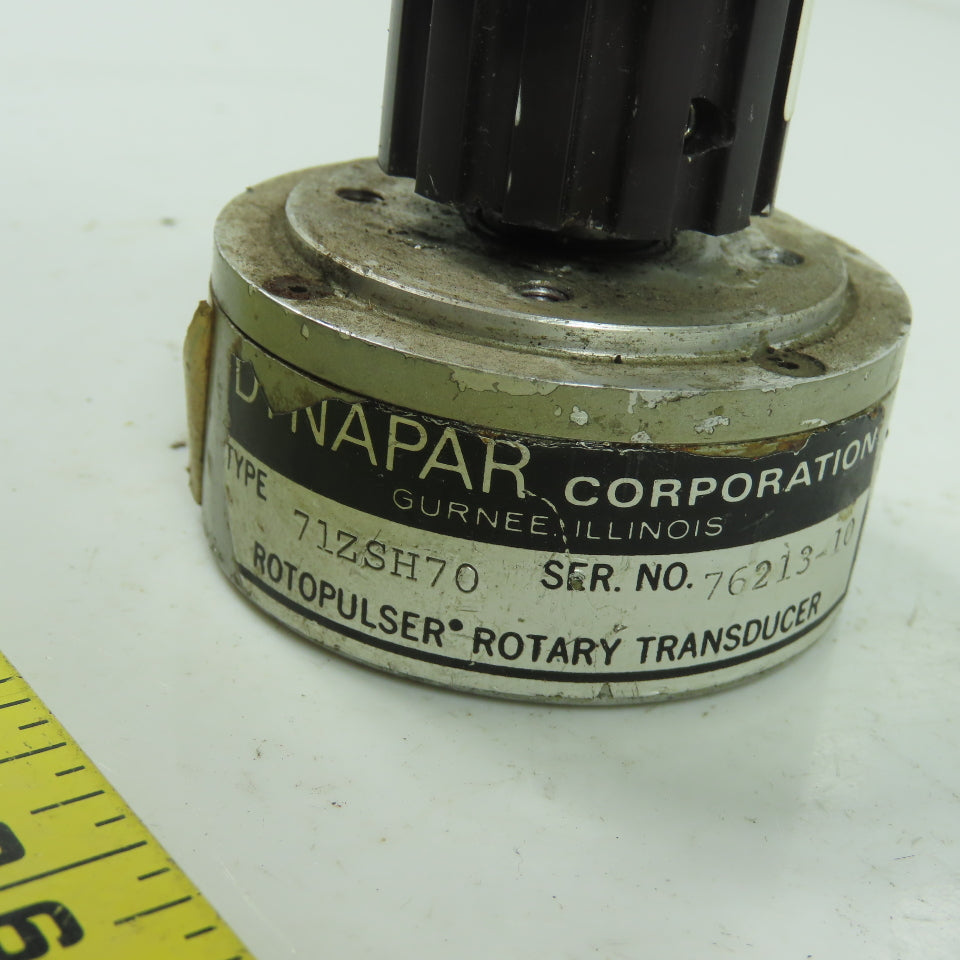 Dynapar 71ZSH70 Rotopulser Rotary Transducer W/Adapter