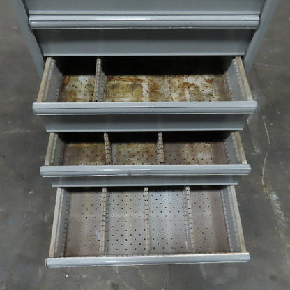 Lista 9 Drawer Industrial Tool Small Parts Storage Cabinet 28" x 28" x 60"
