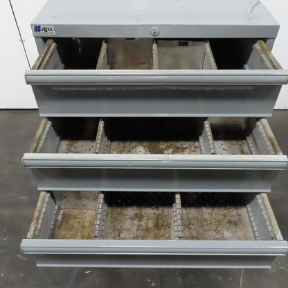 Lista 9 Drawer Industrial Tool Small Parts Storage Cabinet 28" x 28" x 60"