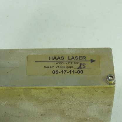 Haas-Laser 05-17-11-00 Laser Flow Sensor 4000I/PT100