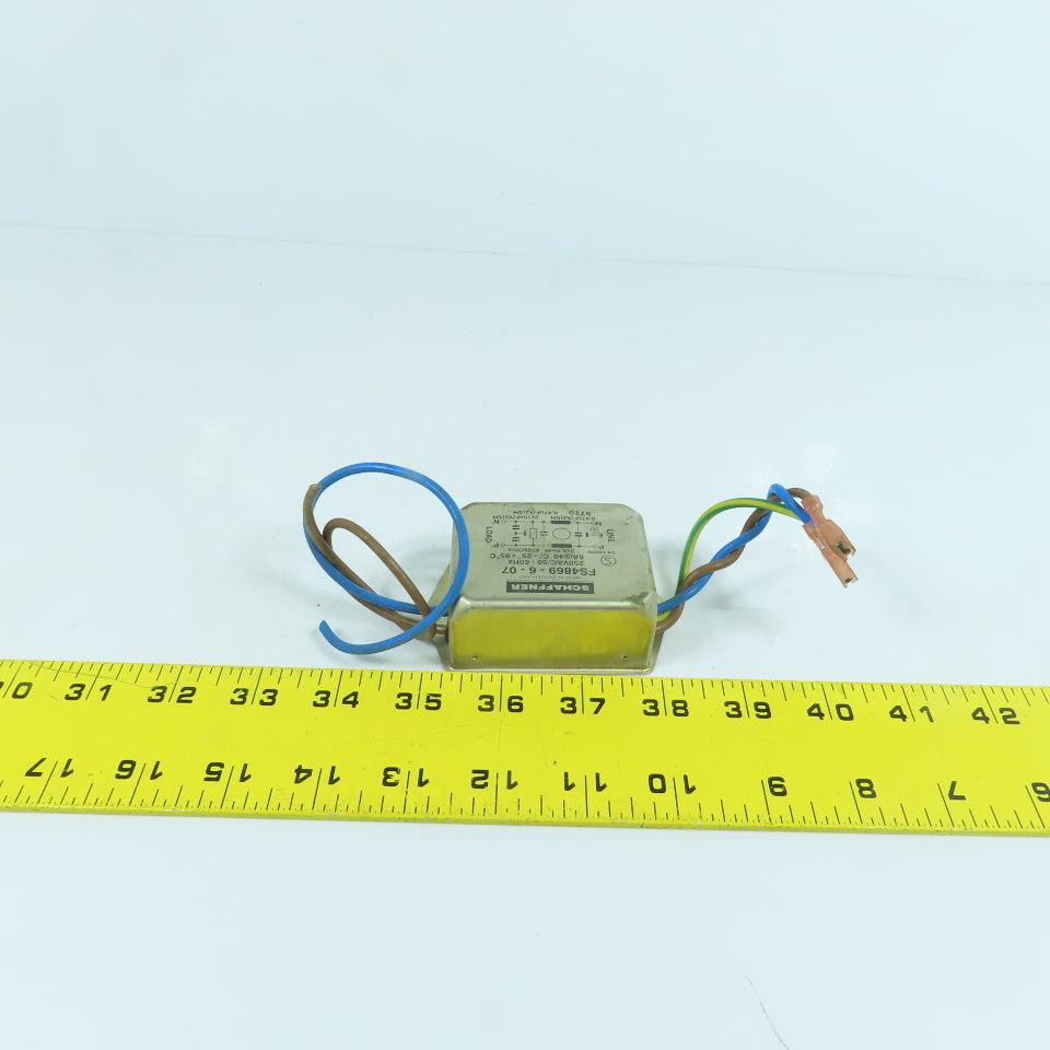 Schaffner FS4869-6-07 250VAC Line Filter 50-60HZ 6A