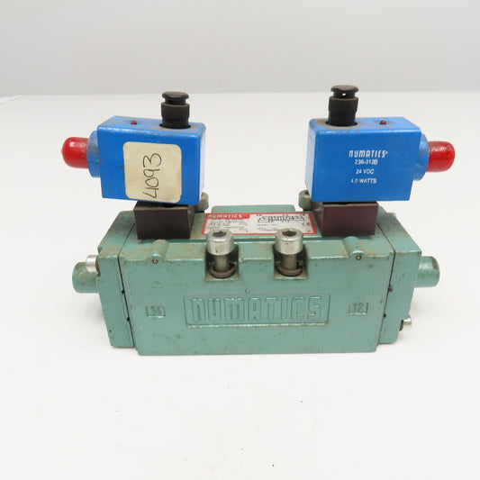 Numatics 134BB400R061D61 Pneumatic Directional Valve 5/2 Position Detent 24VDC