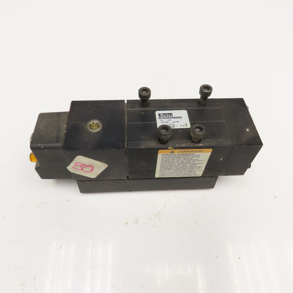 Parker 4510CHXXABAE53 Pneumatic Directional Valve Single Solenoid 120V Coil