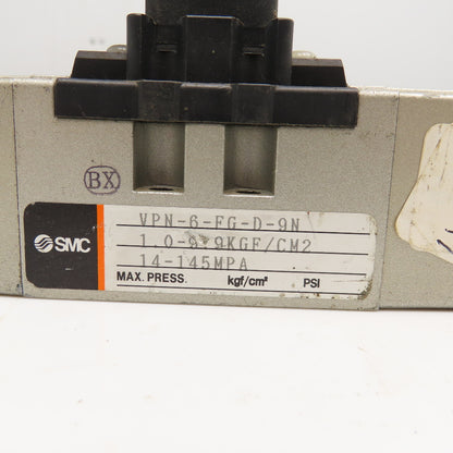 SMC VPN-6-FG-D-9N 4/5 Port Double Solenoid Pneumatic Valve 110V Coil