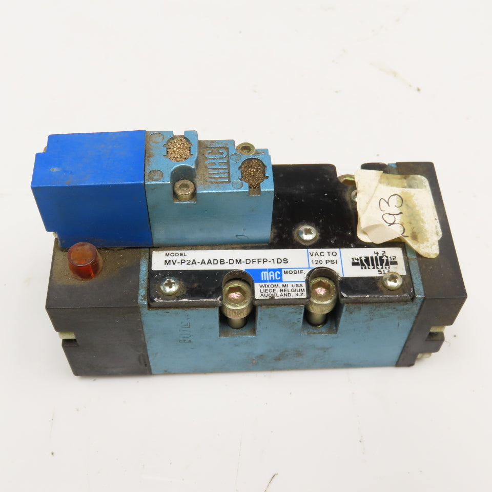 MAC MV-P2A-AADB-DM-DFFP-1DS 5/2 Position Single Solenoid Valve 24VDC Coil