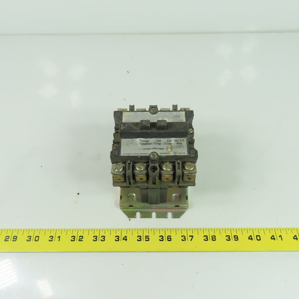 Westinghouse 276A134G01 600VAC Non-Reversing Contactor Size 1 50/60Hz 120V Coil