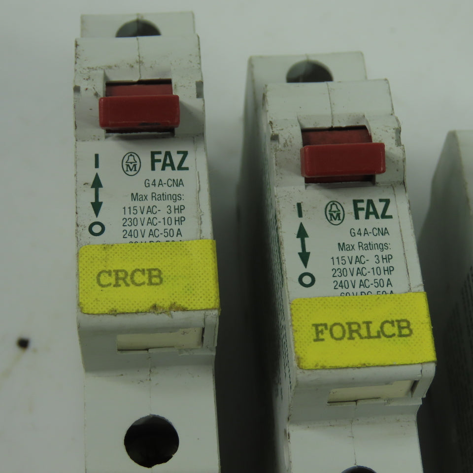 Klockner Moeller FAZ-G4A-CNA Circuit Breaker 115/240VAC Rail Mount Lot Of 8