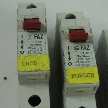 Klockner Moeller FAZ-G4A-CNA Circuit Breaker 115/240VAC Rail Mount Lot Of 8
