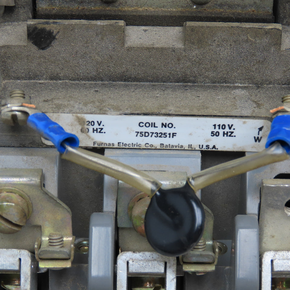 Furnas 40HP32AF Size 3 Contactor 90A 600VAC MAX 120V Coil