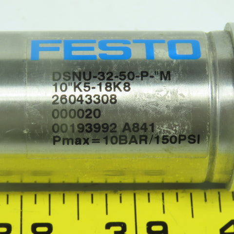 Festo DSNU-32-50-P-"M Double Acting Pneumatic Cylinder 32mm Bore 50mm Stroke