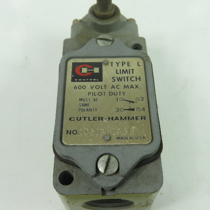 Allen Bradley 10316H193B 600VAC Pilot Duty Limit Switch Type L