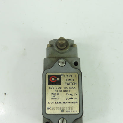 Allen Bradley 10316H193B 600VAC Pilot Duty Limit Switch Type L