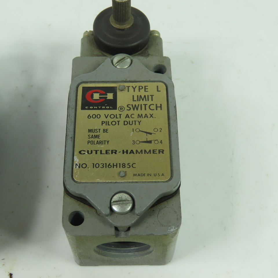Allen Bradley 10316H185C 600VAC Pilot Duty Limit Switch Type L Lot Of 2
