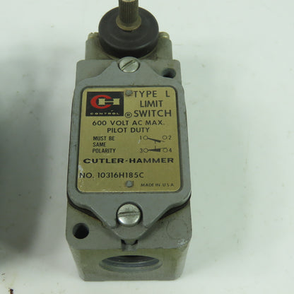Allen Bradley 10316H185C 600VAC Pilot Duty Limit Switch Type L Lot Of 2