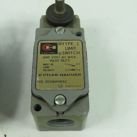 Allen Bradley 10316H185C 600VAC Pilot Duty Limit Switch Type L Lot Of 2