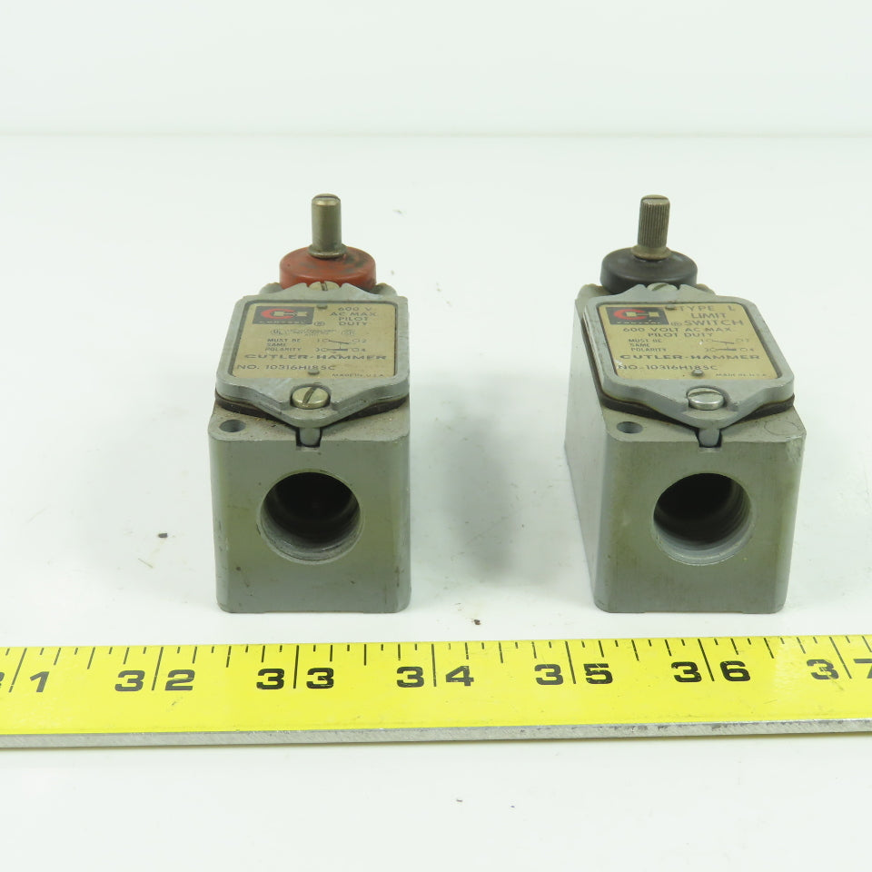 Allen Bradley 10316H185C 600VAC Pilot Duty Limit Switch Type L Lot Of 2