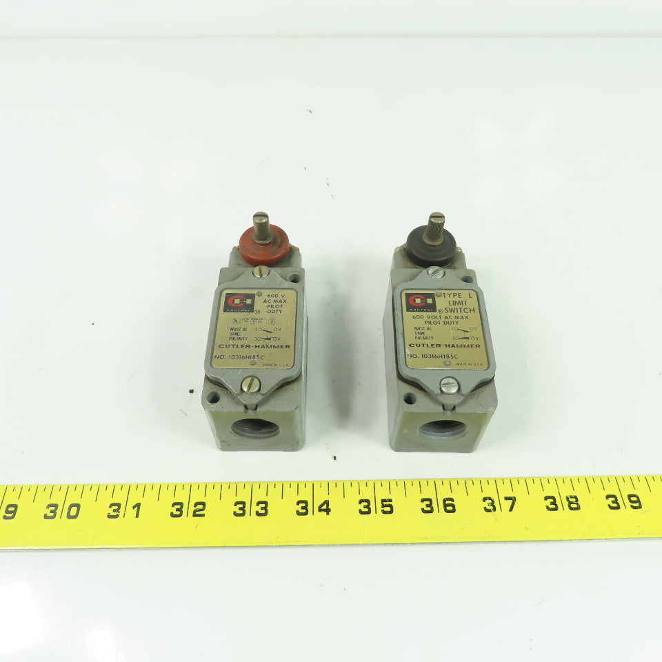 Allen Bradley 10316H185C 600VAC Pilot Duty Limit Switch Type L Lot Of 2