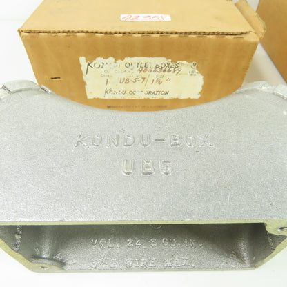 Kondu-Box UB5 1-1/4" Aluminum Electrical Conduit Outlet Box Lot Of 2